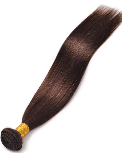 Straight dark brown human hair Bundles virgin Hair Weave 1pc