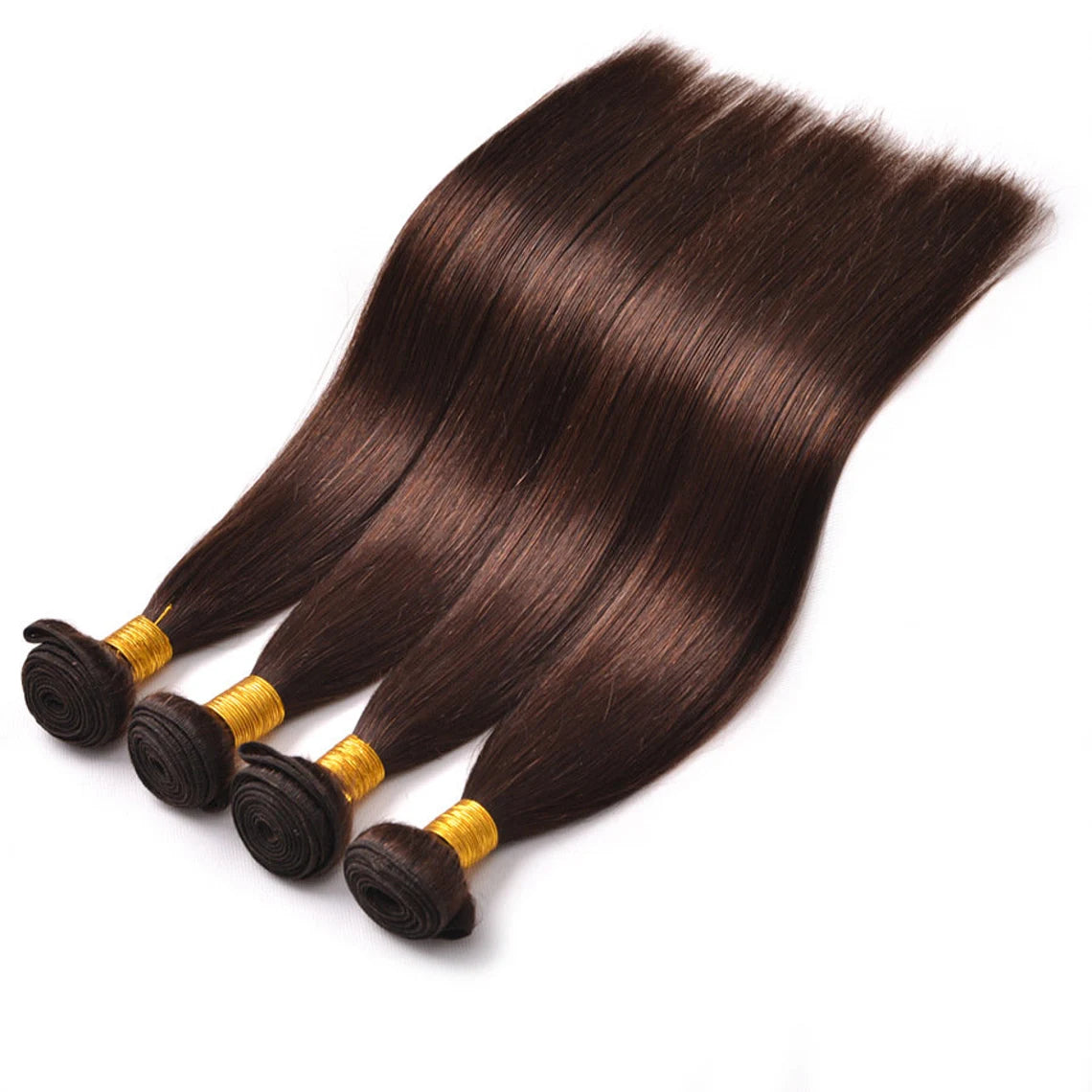 Straight dark brown human hair Bundles virgin Hair Weave 1pc