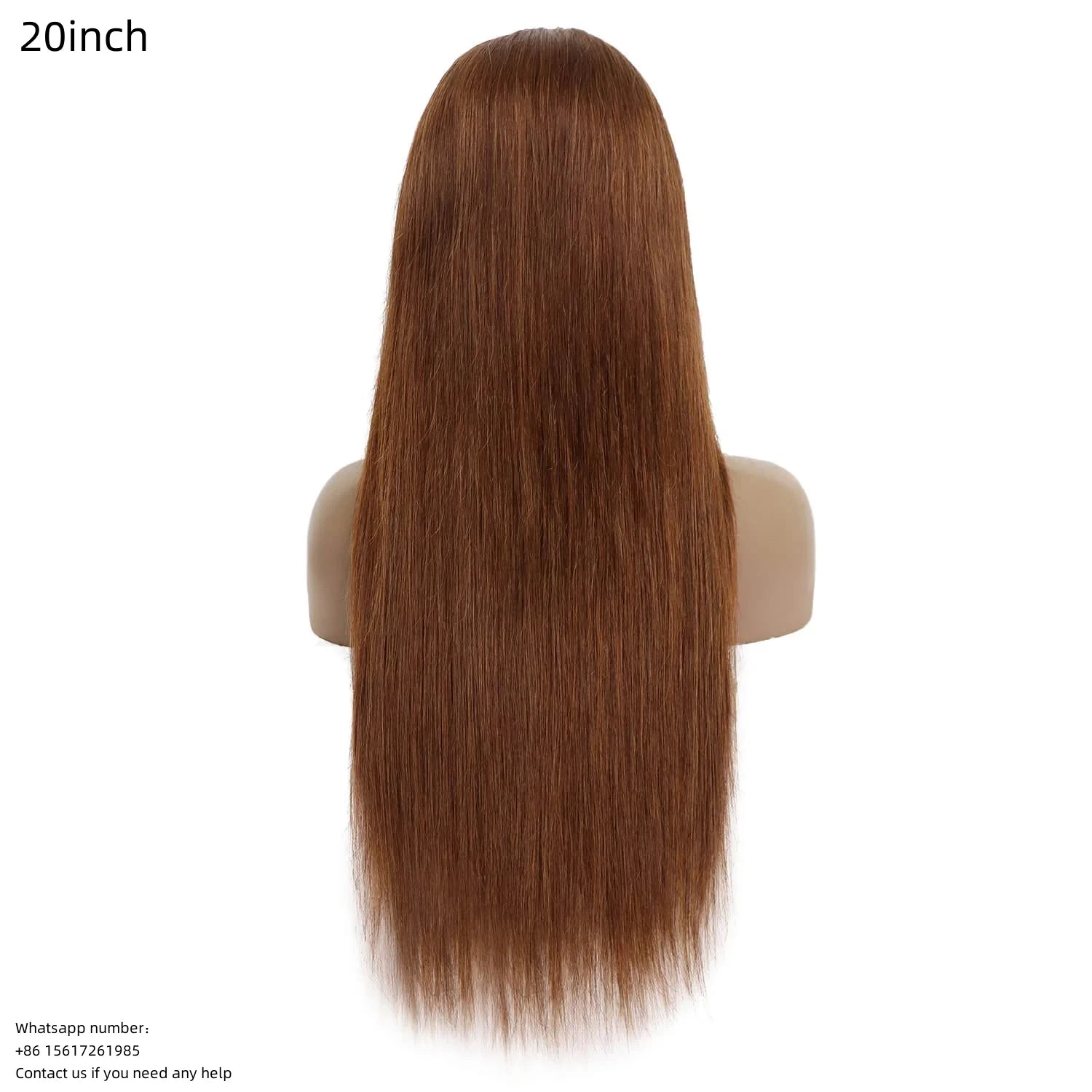 Brown Straight 13x4 Transparent Lace Front 100% Virgin Human Hair Wig 180% density