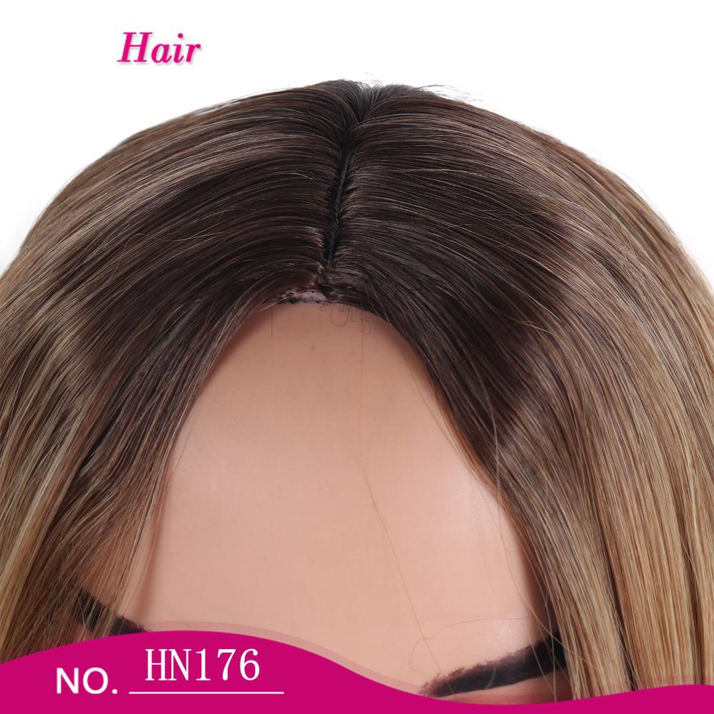 Fiber Wig big wave brown color