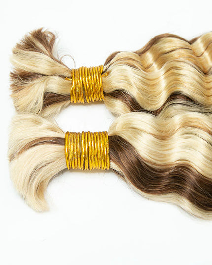 Deep wave P30/613 color 15A human hair bulk for braiding