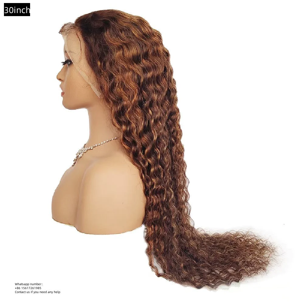 Deep Wave  P4/30 Lace Frontal 13x4 Virgin Human Hair LACE Wig  180% density