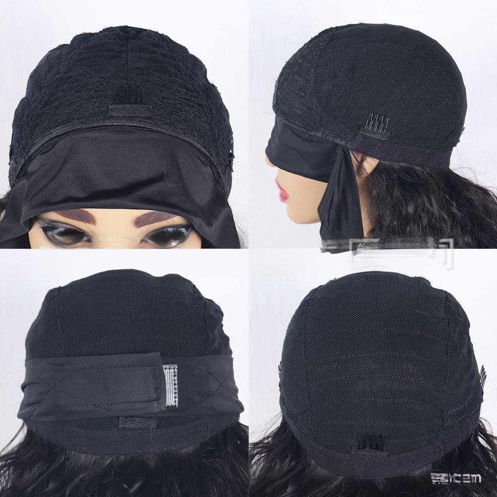 Female fiber wig with Head scarf