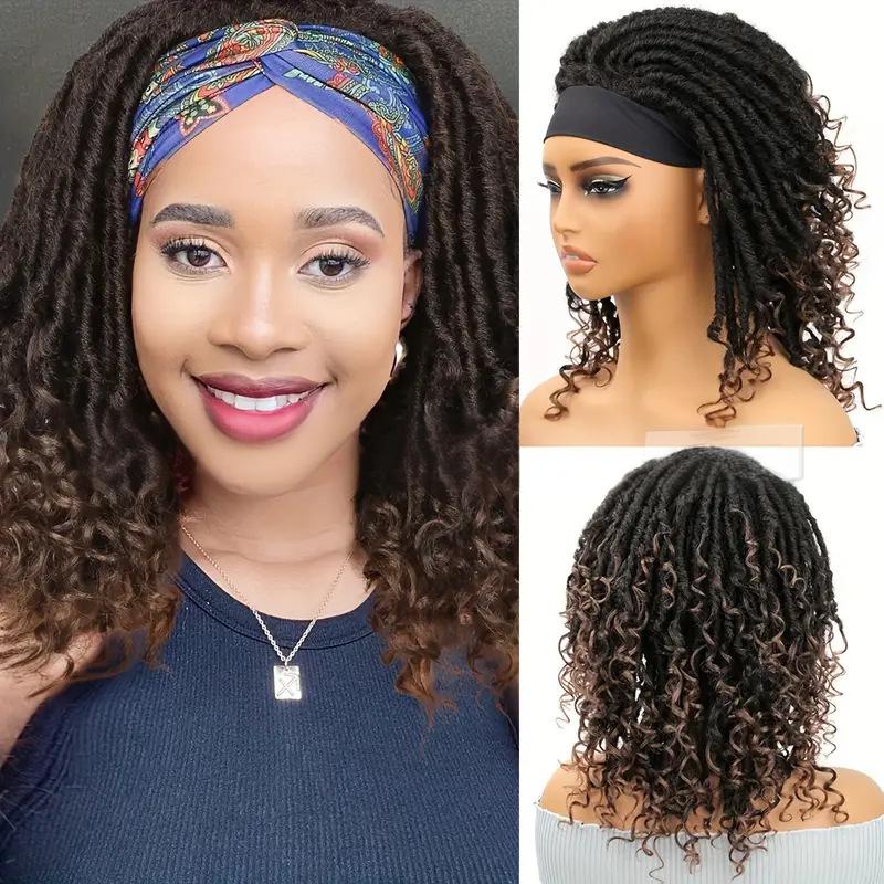 Fiber hair wig small roll Dread locks