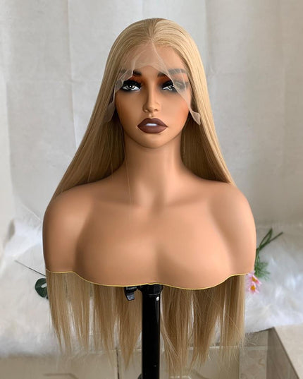 Synthetic lace frontal color wig---13*6---highlight blonde color