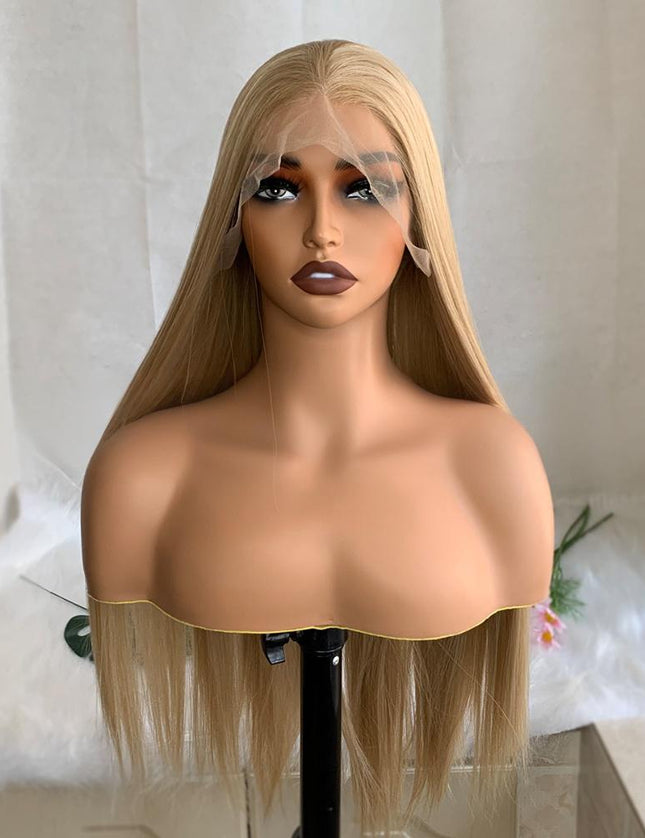 Synthetic lace frontal color wig---13*6---highlight blonde color