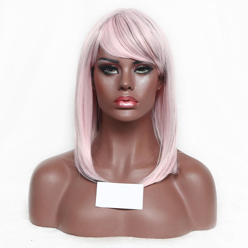 Fiber fashion women wig-pink