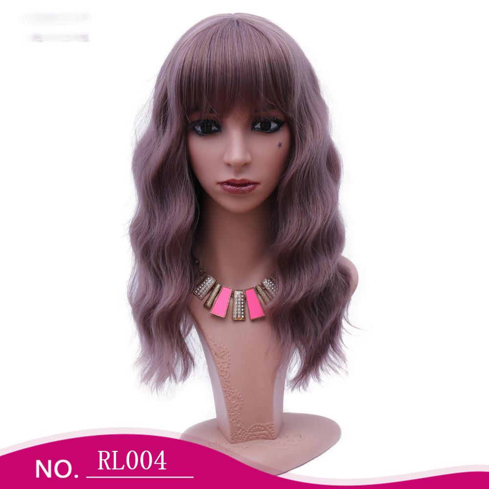 Fiber wig with a bang