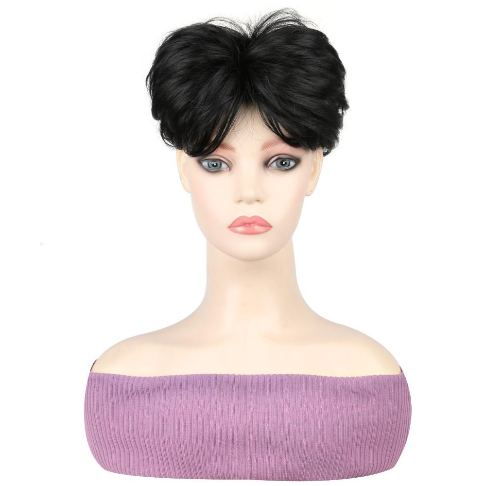 Fiber Short fluffy hair bag black color