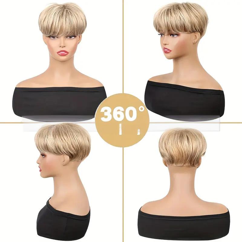 Fiber Short fluffy hair bag blonde color