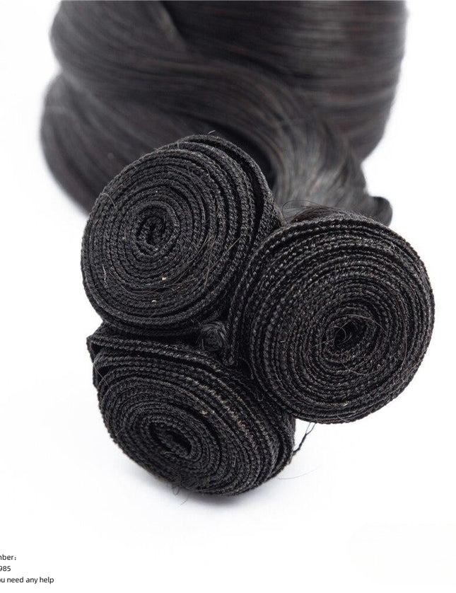 Funmi egg curl Premium Donor Virgin Hair Bundle Double drown 1PC