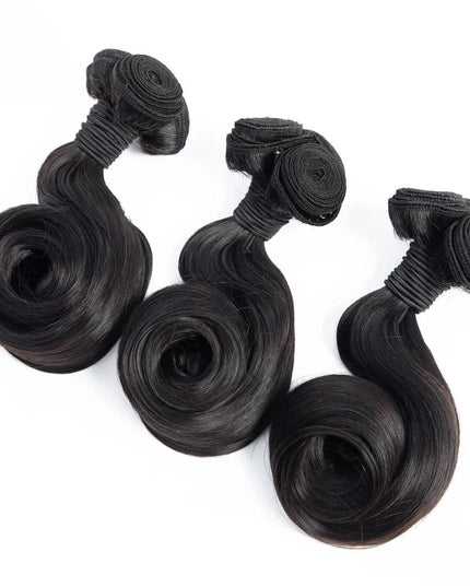 Funmi egg curl Premium Donor Virgin Hair Bundle Double drown 1PC