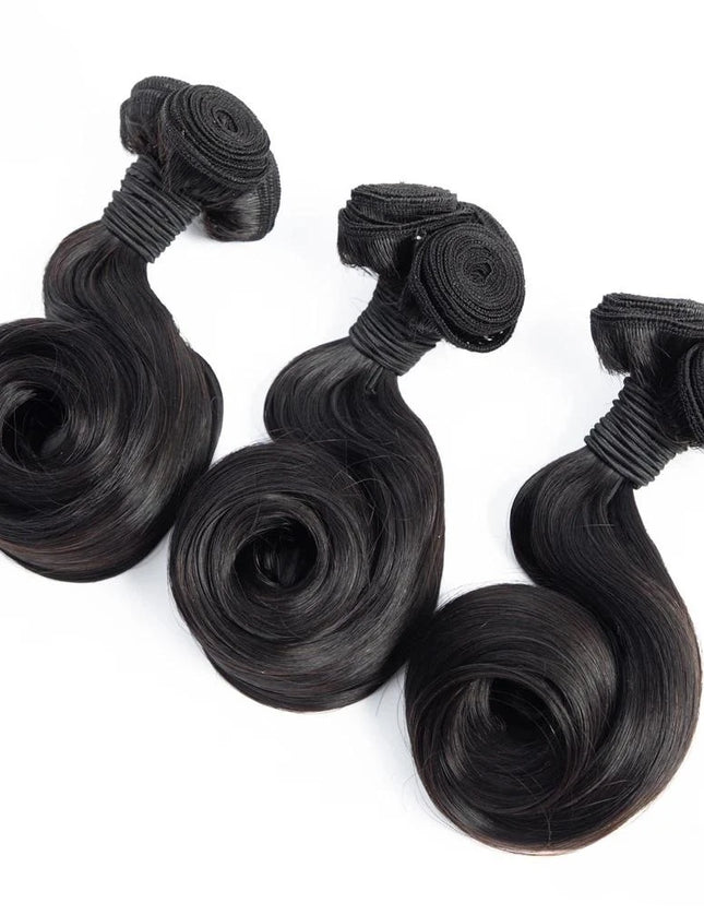 Funmi egg curl Premium Donor Virgin Hair Bundle Double drown 1PC