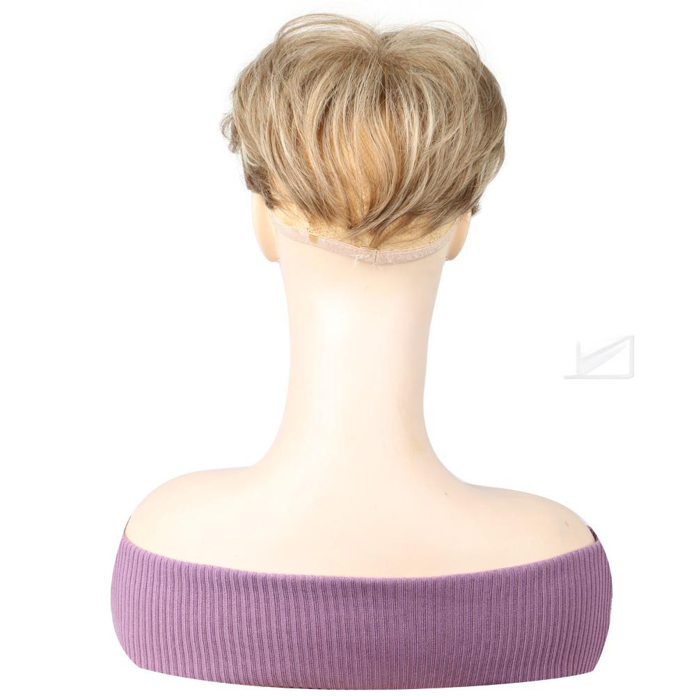Fiber Short fluffy hair bag blonde color
