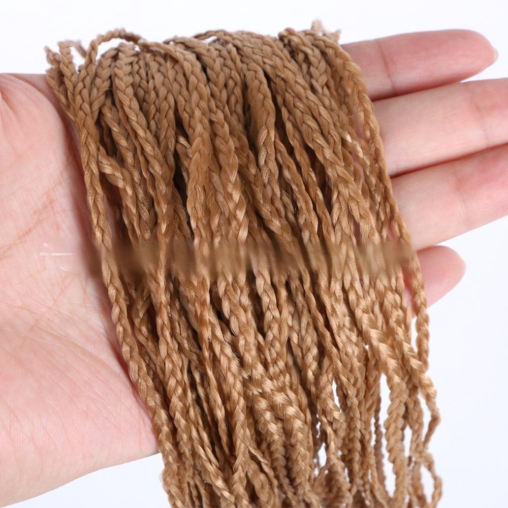 Fiber Thin three strand braid, straight Crochet Box Braids-- 228