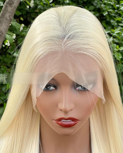 Synthetic lace frontal color wig---13*6---blonde color