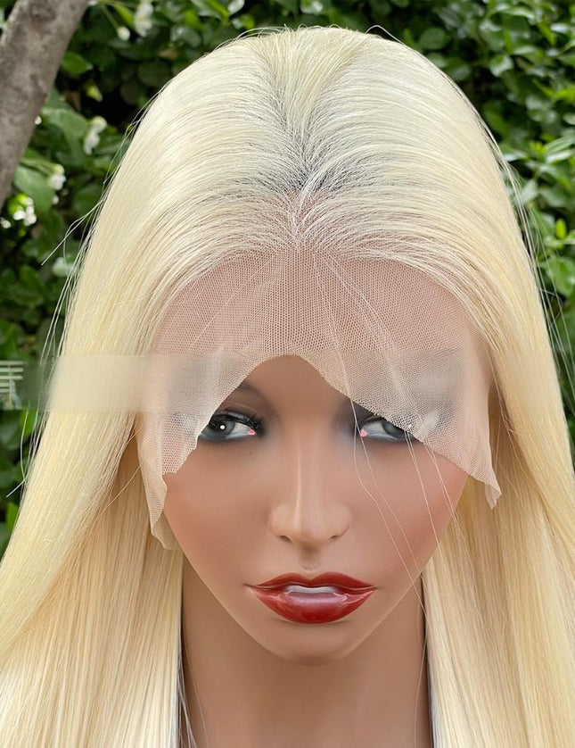 Synthetic lace frontal color wig---13*6---blonde color