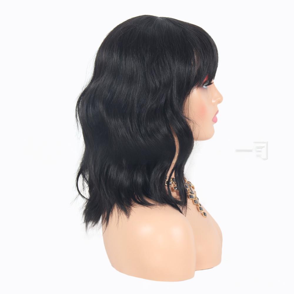 Fiber Wig, short wavy wig