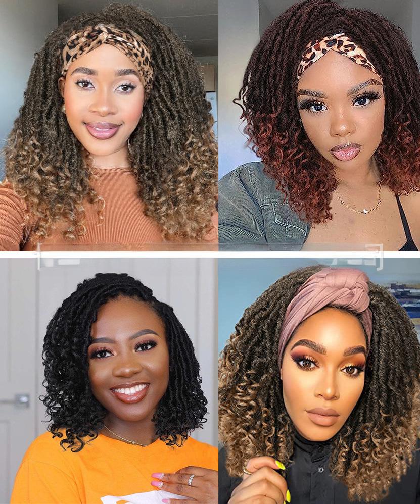 Fiber hair wig small roll Dread locks
