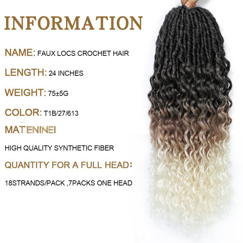 Earthworm Curly Loose Tail Crochet hair extension-