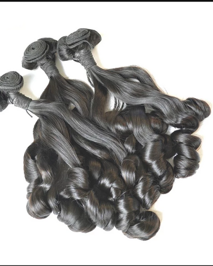 Funmi rose curl--2 Premium Donor Virgin Hair Top Quality Hair Bundle Double drown 1PC