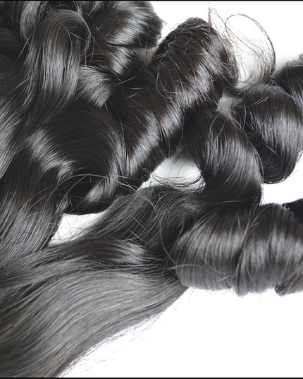 Funmi rose curl--2 Premium Donor Virgin Hair Top Quality Hair Bundle Double drown 1PC