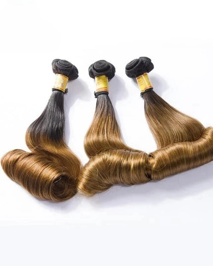 Funmi ombre 1B/30 name2 Premium Donor Virgin Hair Bundle Double drown 1PC
