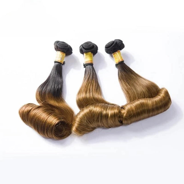 Funmi ombre 1B/30 name2 Premium Donor Virgin Hair Bundle Double drown 1PC