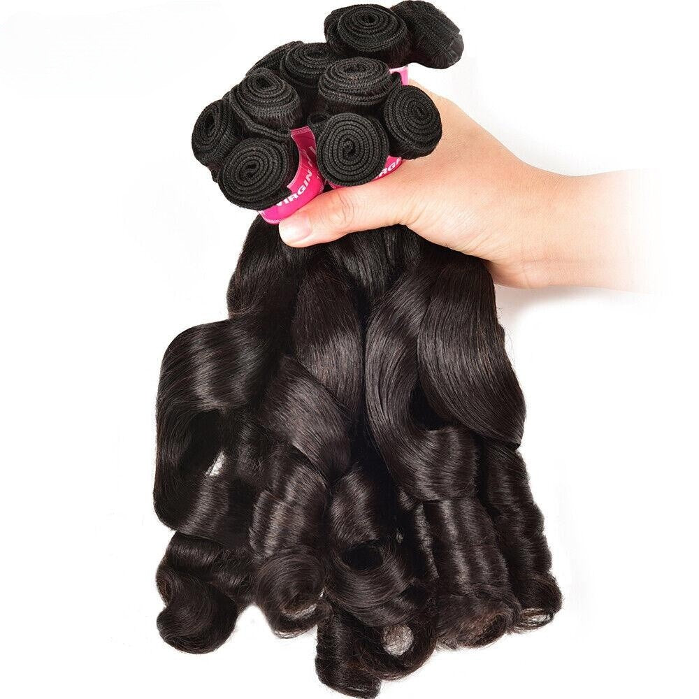 Funmi Italian curl Premium Donor Virgin Hair Bundle Double drown 1PC