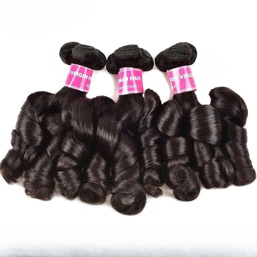 Funmi Italian curl Premium Donor Virgin Hair Bundle Double drown 1PC