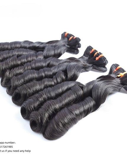 Funmi spring curl Premium Donor Virgin Hair Bundle Double drown 1PC