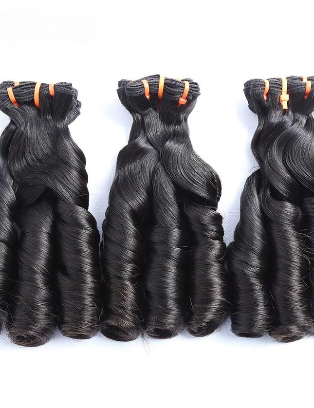 Funmi spring curl Premium Donor Virgin Hair Bundle Double drown 1PC