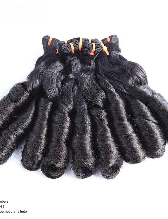 Funmi spring curl Premium Donor Virgin Hair Bundle Double drown 1PC