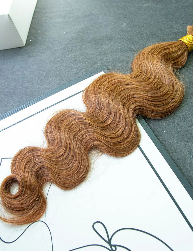 Body wave #6 color 15A human hair bulk for braiding