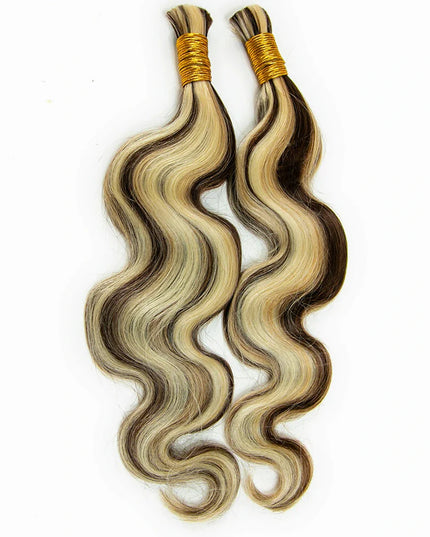 body wave P4/613 color 15A human hair bulk for braiding