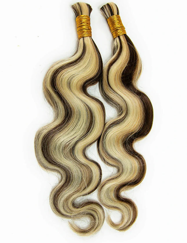 body wave P4/613 color 15A human hair bulk for braiding