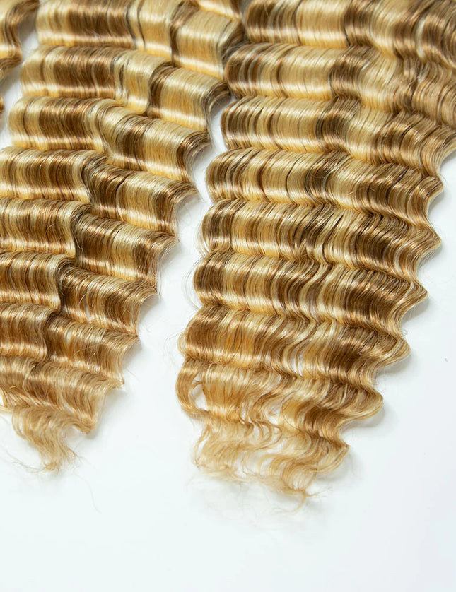 Deep wave P18/613 color 15A human hair bulk for braiding