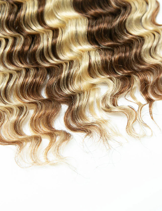 Deep wave P30/613 color 15A human hair bulk for braiding