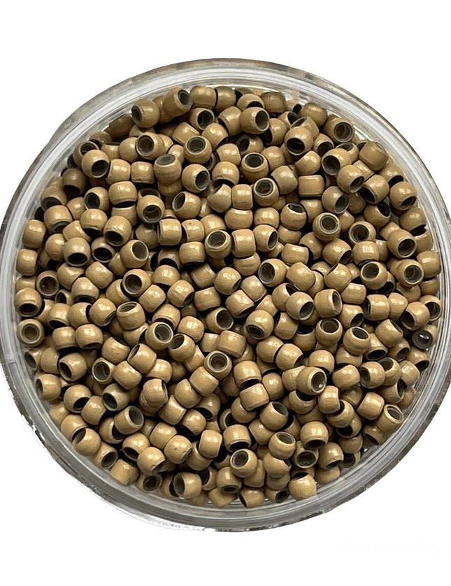 Silicone Lined Nano Rings Micro Beads Hair Extensions For Stick Nano Tip Hair