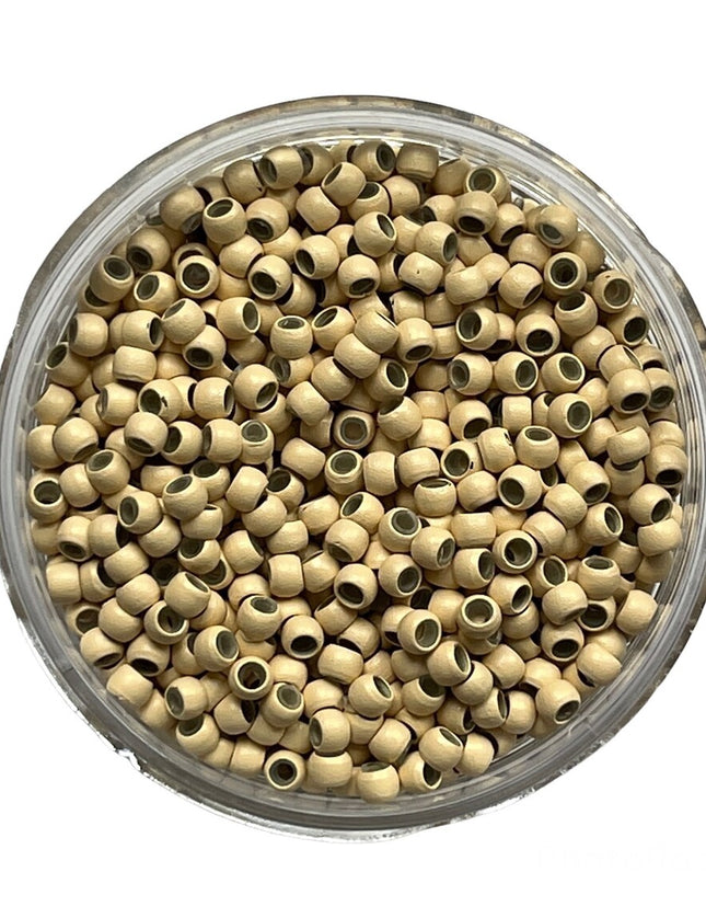 Silicone Lined Nano Rings Micro Beads Hair Extensions For Stick Nano Tip Hair