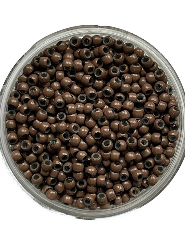 Silicone Lined Nano Rings Micro Beads Hair Extensions For Stick Nano Tip Hair