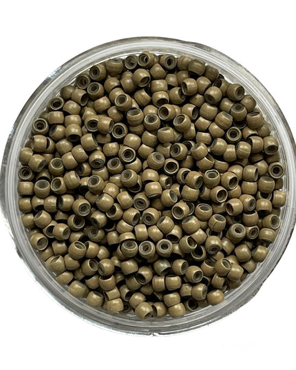 Silicone Lined Nano Rings Micro Beads Hair Extensions For Stick Nano Tip Hair