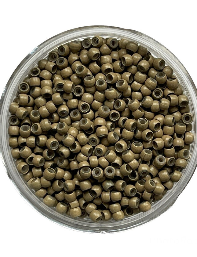 Silicone Lined Nano Rings Micro Beads Hair Extensions For Stick Nano Tip Hair