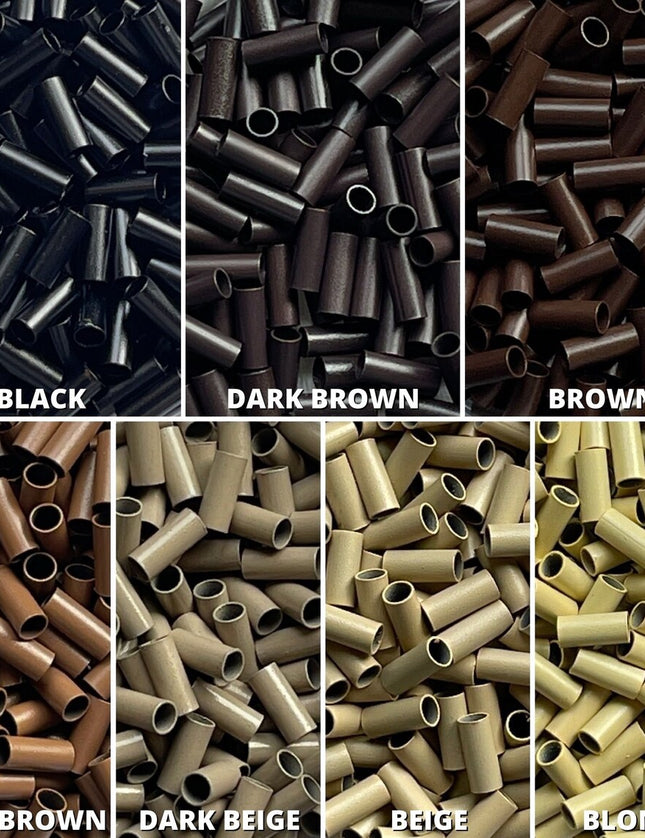 Copper Tubes Rings Links For Stick I-Tip Hair Extensions