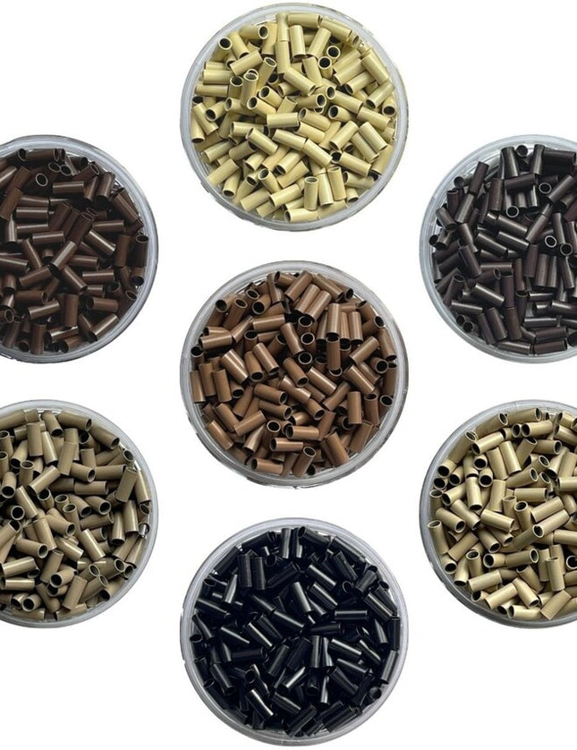 Copper Tubes Rings Links For Stick I-Tip Hair Extensions