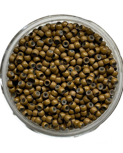 Silicone Lined Nano Rings Micro Beads Hair Extensions For Stick Nano Tip Hair