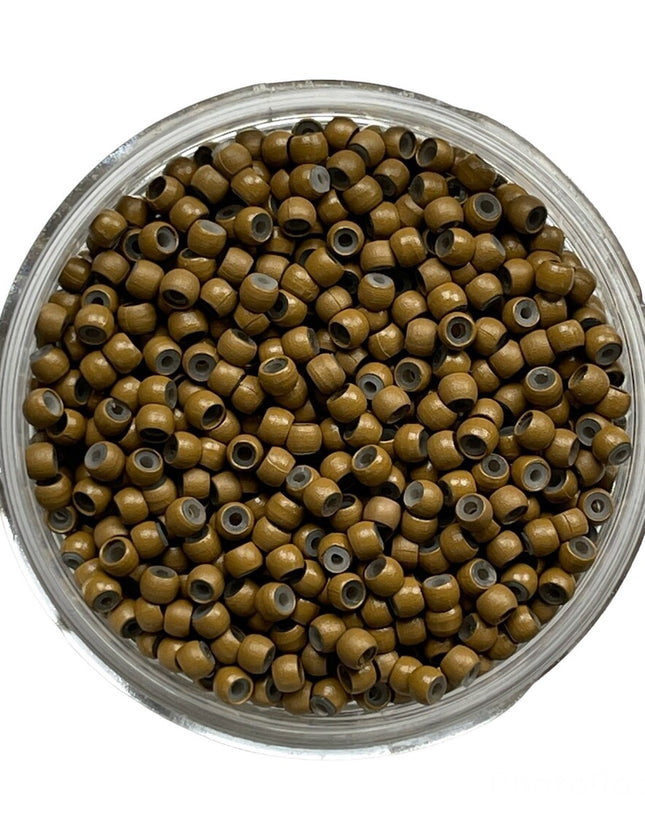 Silicone Lined Nano Rings Micro Beads Hair Extensions For Stick Nano Tip Hair