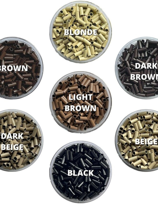 Copper Tubes Rings Links For Stick I-Tip Hair Extensions