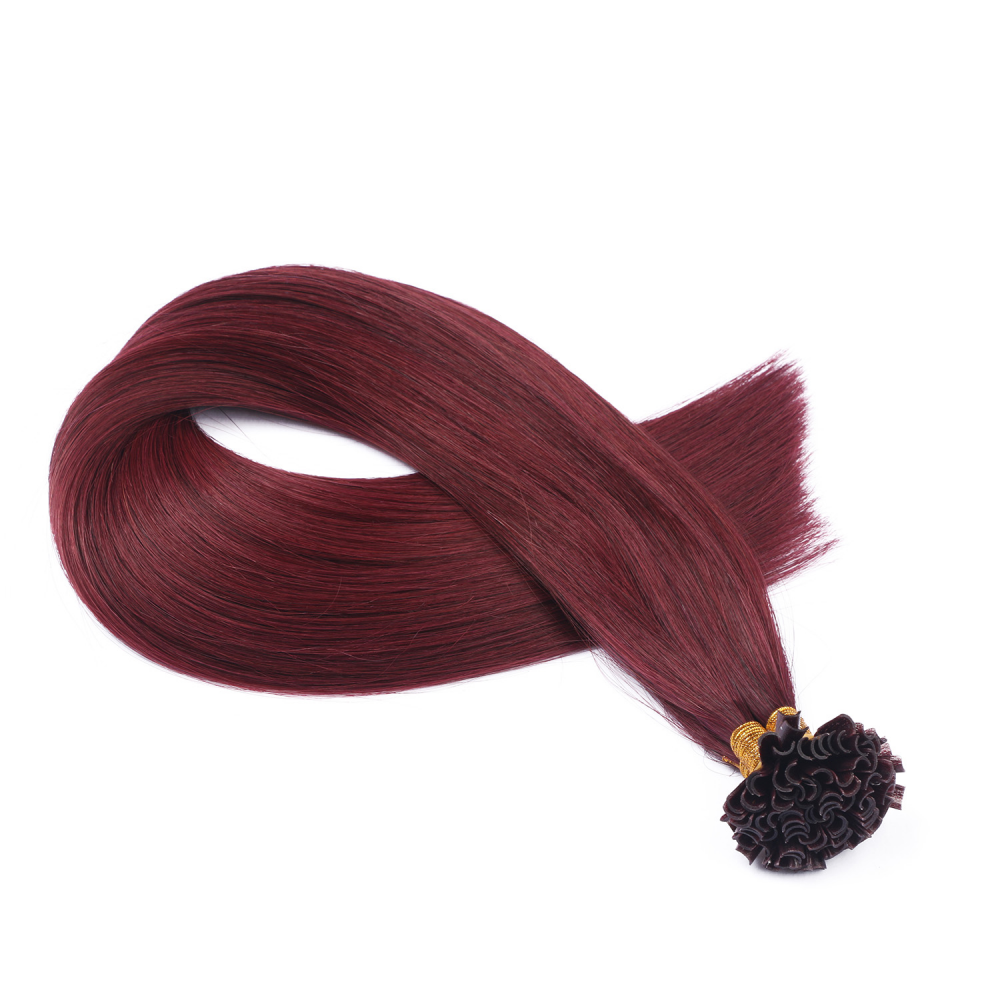 U tip hair extensions- 99J color