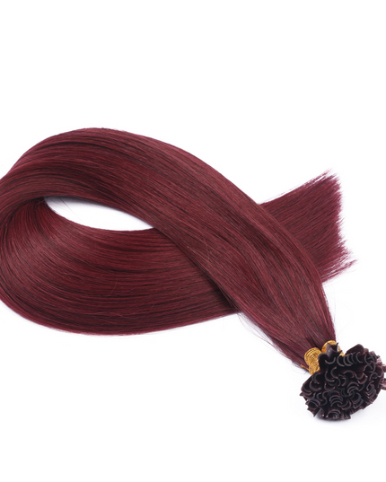 U tip hair extensions- 99J color